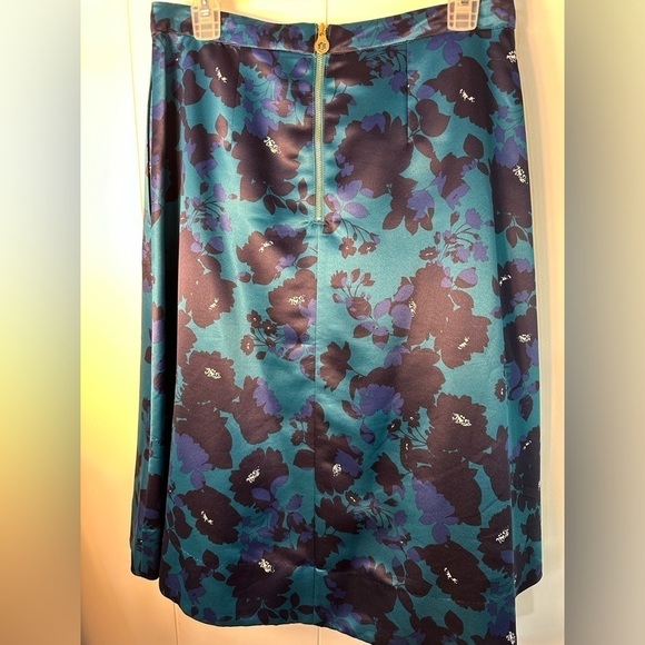 Draper James Blue Floral A-line Skirt Women’s Size 8 - Picture 4 of 10